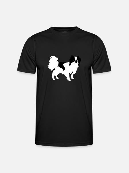 Japan Chin - Männer Funktions-T-Shirt - Schwarz