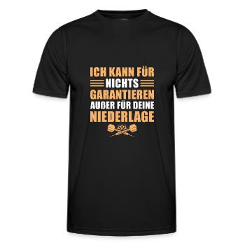 Dart Garantieren für deine Niederlage Dartspieler - Männer Funktions-T-Shirt - Schwarz - Vorne - AI Model Male 178 dark (178cm)