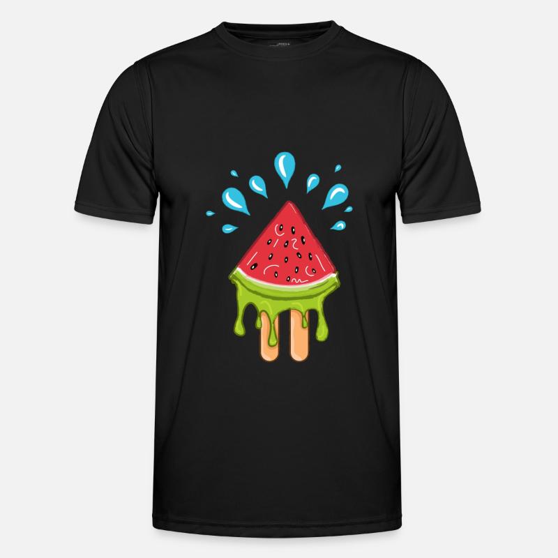 Pastèque Popsicle Fruits d’été sucrés T-shirt sport Homme