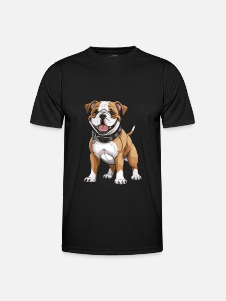 Bulldog Dog Animal - Men's Functional T-Shirt - black