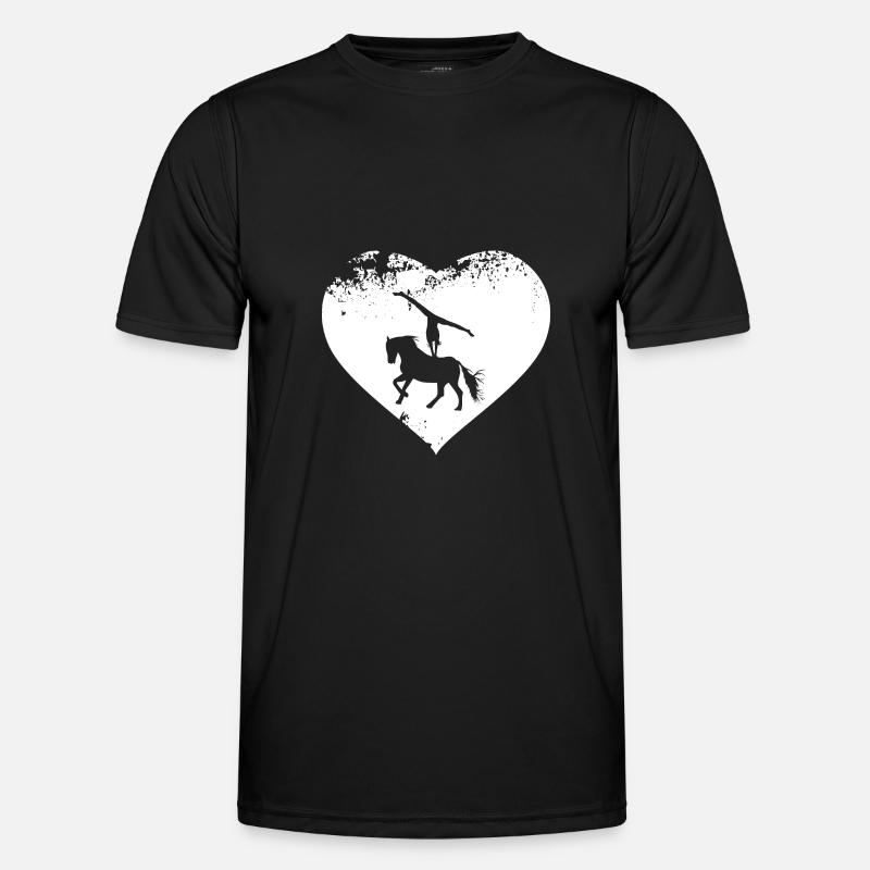 Pferde Pferd Voltigierer Voltigieren Volti - Männer Funktions-T-Shirt - Schwarz