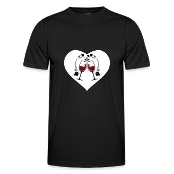 Vignerons Vignerons - T-shirt sport Homme - noir - Devant - AI Model Male 178 dark (178cm)
