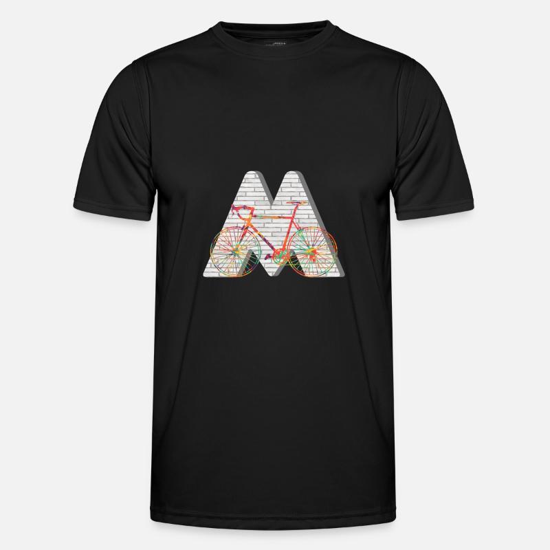 bicycle e 249 m - Men's Functional T-Shirt - black