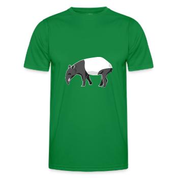 Tapir Zoo Animal - Men's Functional T-Shirt - kelly green - Front - AI Model Male 178 dark (178cm)