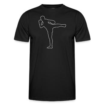 Thaiboxing Thai Boxing Thai Muay Thai Thai Boxer - Men's Functional T-Shirt - black - Front - AI Model Male 178 dark (178cm)