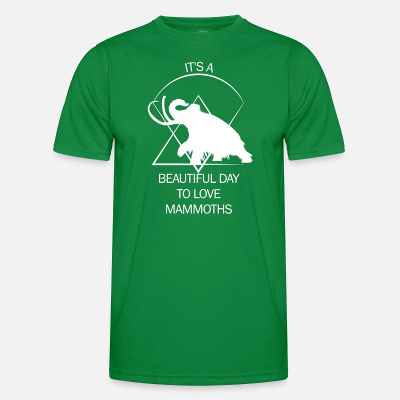 Lustiges Mammut Steinzeit Eiszeit Design Urzeit Männer Funktions-T-Shirt