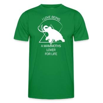 Drôle de mammouth âge de pierre âge glaciaire conception préhistorique - T-shirt sport Homme - vert - Devant - AI Model Male 178 dark (178cm)