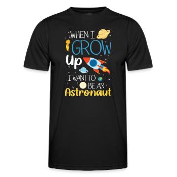 Espace Espace SpaceShip Planet - T-shirt sport Homme - noir - Devant - AI Model Male 178 dark (178cm)