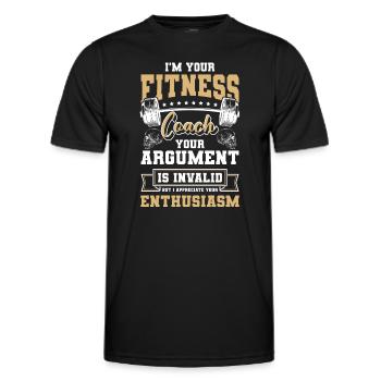 Entraînement Fitness Trainer Muscles Bench Press - T-shirt sport Homme - noir - Devant - AI Model Male 178 dark (178cm)