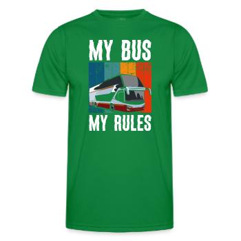 Bus Beruf Arbeit Kraftfahrer - Männer Funktions-T-Shirt - Kelly Green - Vorne - AI Model Male 178 dark (178cm)
