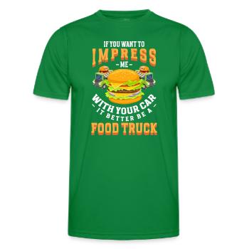 Fast Food Mahlzeit Festival - Männer Funktions-T-Shirt - Kelly Green - Vorne - AI Model Male 178 dark (178cm)