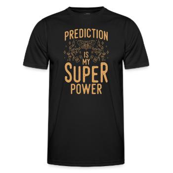 Kristallkugel Prognosen Planeten - Männer Funktions-T-Shirt - Schwarz - Vorne - AI Model Male 178 dark (178cm)