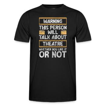 Actress Drama - Men's Functional T-Shirt - black - Front - AI Model Male 178 dark (178cm)