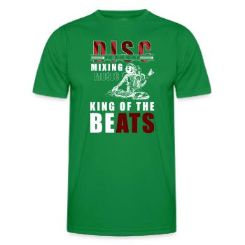 DJ Techno Party Rave - Men's Functional T-Shirt - kelly green - Front - AI Model Male 178 dark (178cm)