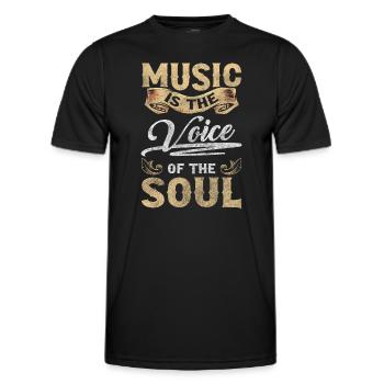 Concert de divertissement de musicien de rue - T-shirt sport Homme - noir - Devant - AI Model Male 178 dark (178cm)
