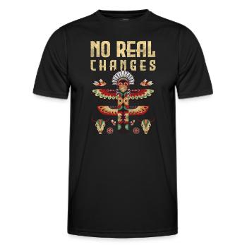 Totem Guardian Wisdom God - Men's Functional T-Shirt - black - Front - AI Model Male 178 dark (178cm)