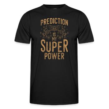 Lecteur spirituel de tarot psychique - T-shirt sport Homme - noir - Devant - AI Model Male 178 dark (178cm)