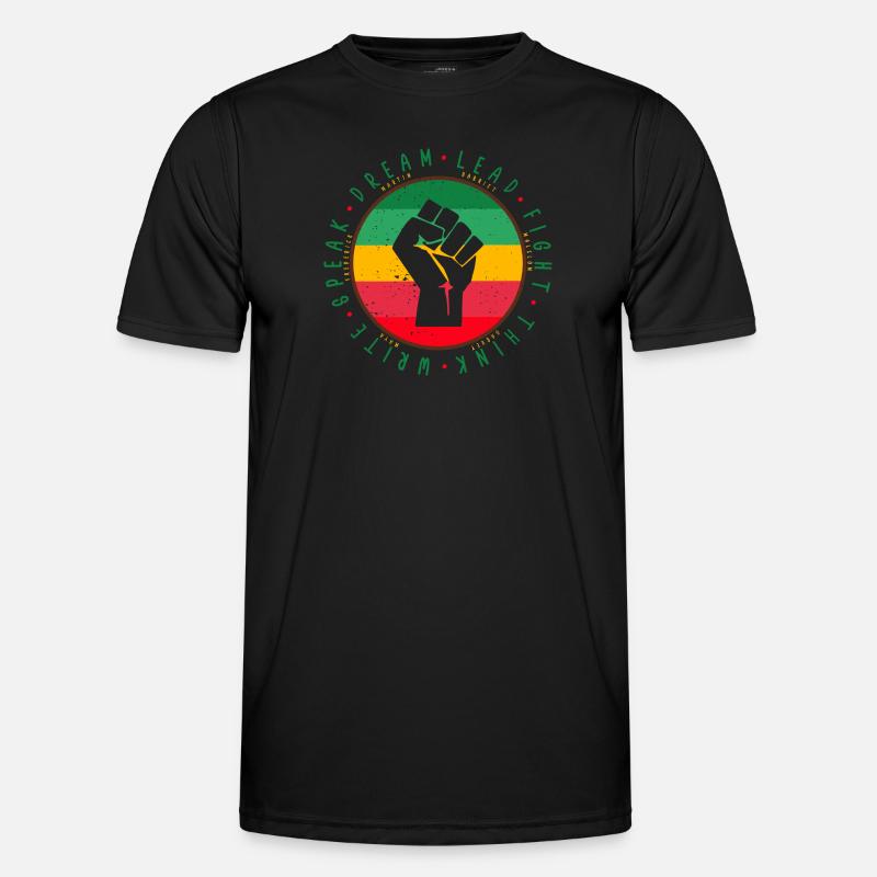 Black History Melanin historisch wie Malcolm Be Pro Männer Funktions-T-Shirt