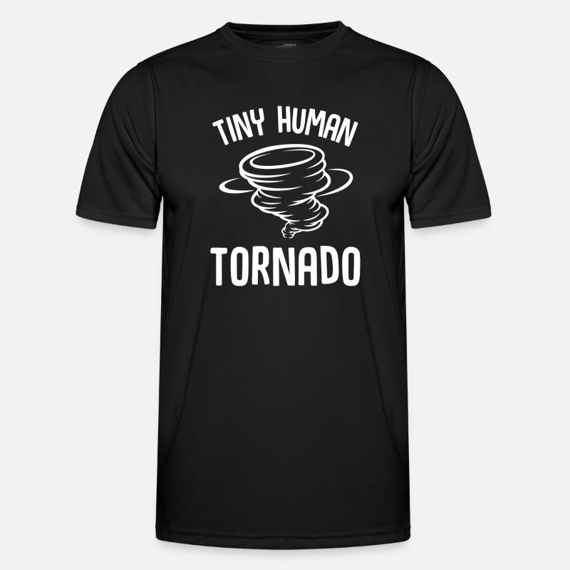 Tiny Human Tornado - Men's Functional T-Shirt - black