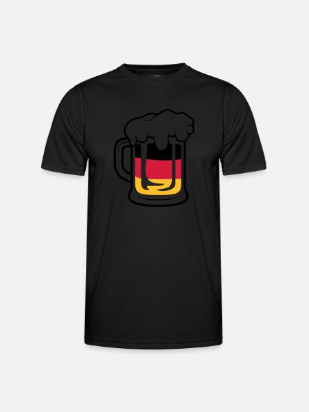 Germany Maßkrug - Men's Functional T-Shirt - black