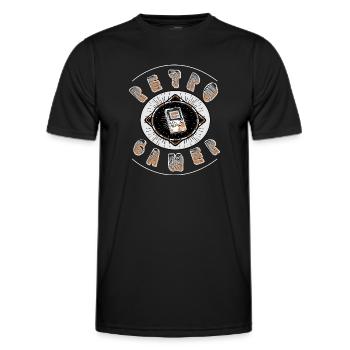 Retro Gamer 2.0 - Männer Funktions-T-Shirt - Schwarz - Vorne - AI Model Male 178 dark (178cm)