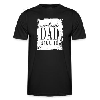Bester Papa - Männer Funktions-T-Shirt - Schwarz - Vorne - AI Model Male 178 dark (178cm)