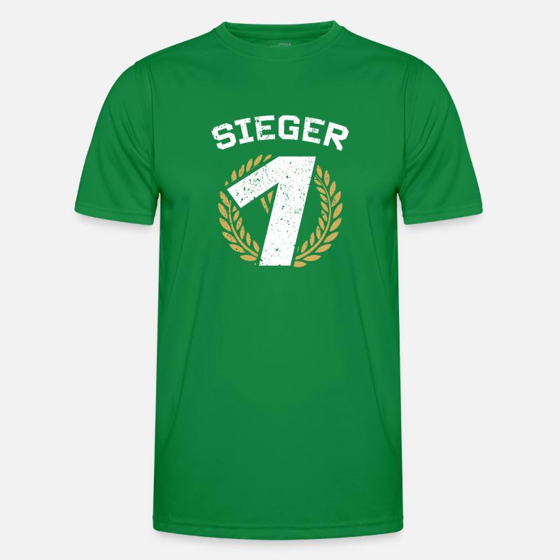 Turnier Sieger Gewinner Erster Platz Geschenk Männer Funktions-T-Shirt