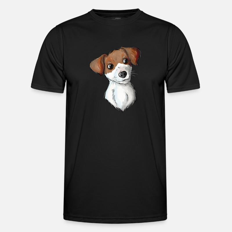 Jack Russell Pattern 9 - Men's Functional T-Shirt - black