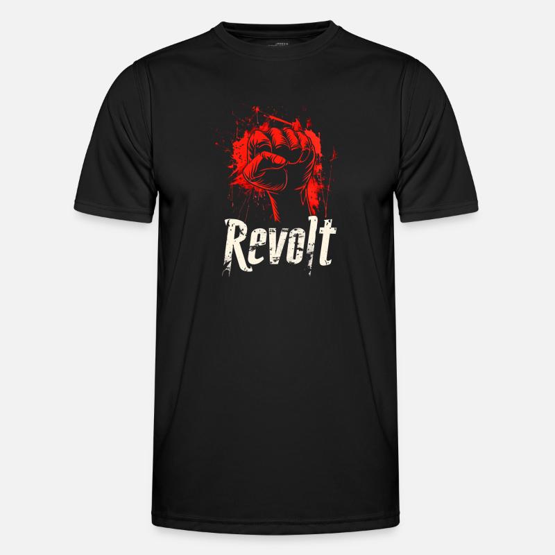 Révolte Main Rouge T-shirt sport Homme