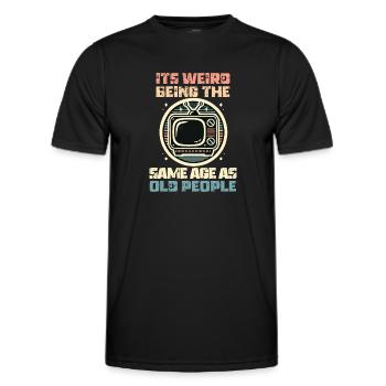 Millésime | Classique | Classique | Vieux - T-shirt sport Homme - noir - Devant - AI Model Male 178 dark (178cm)