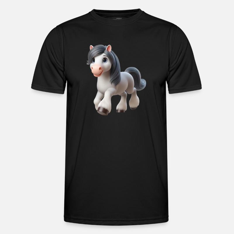 Pferd 2 Männer Funktions-T-Shirt
