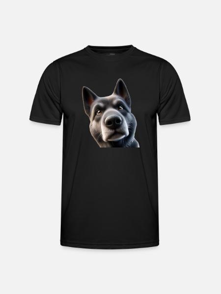 Dog Head 2 - Men's Functional T-Shirt - black