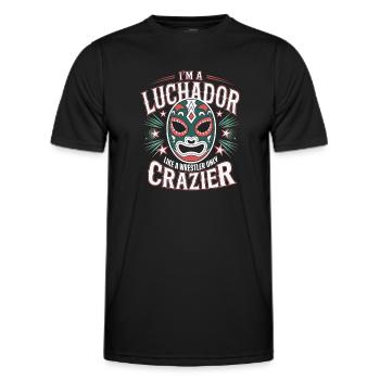 Viva Lucha Libre - Männer Funktions-T-Shirt - Schwarz - Vorne - AI Model Male 178 dark (178cm)