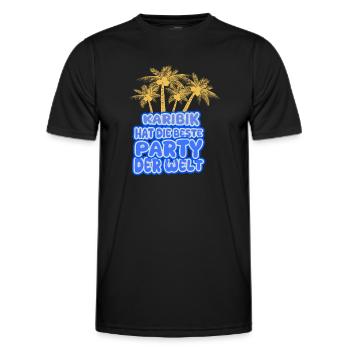 Urlaub Karibik - Männer Funktions-T-Shirt - Schwarz - Vorne - AI Model Male 178 dark (178cm)