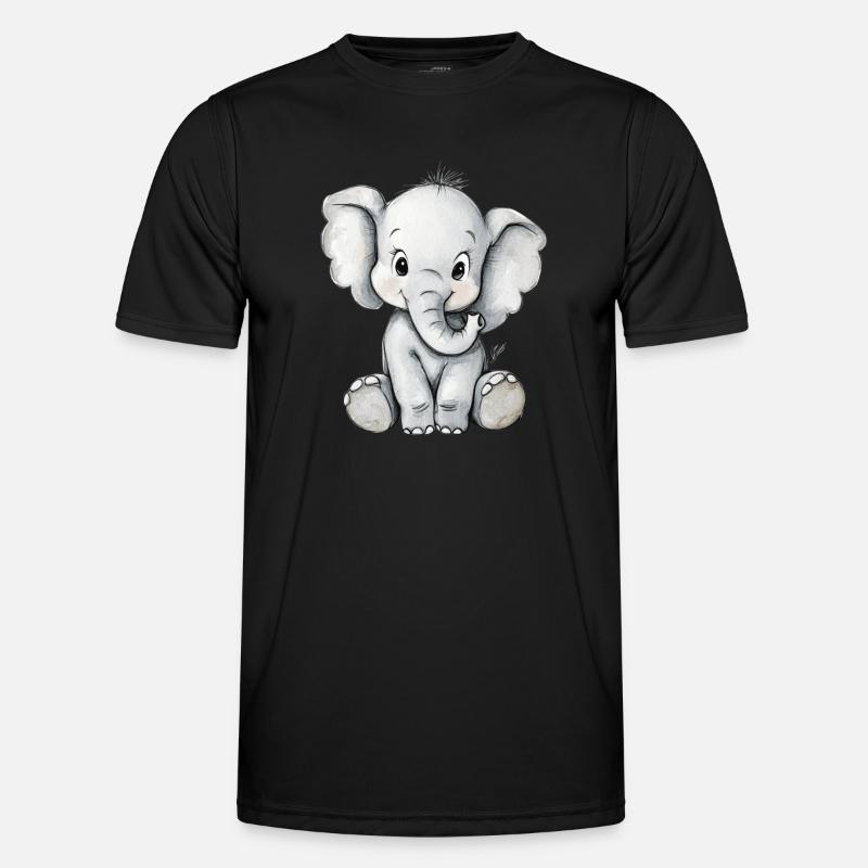 little cute elephant Men's Functional T-Shirt