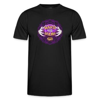 Halloween Paranormal Clairvoyant Scam.Trick Treat - T-shirt sport Homme - noir - Devant - AI Model Male 178 dark (178cm)
