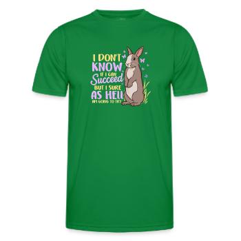 Cute ambitious rabbit challenge - Men's Functional T-Shirt - kelly green - Front - AI Model Male 178 dark (178cm)