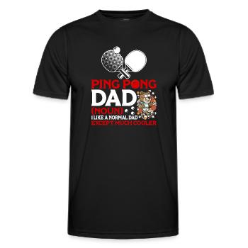 Ping Pong Player Table Tennis Coach Ping Pong - Men's Functional T-Shirt - black - Front - AI Model Male 178 dark (178cm)