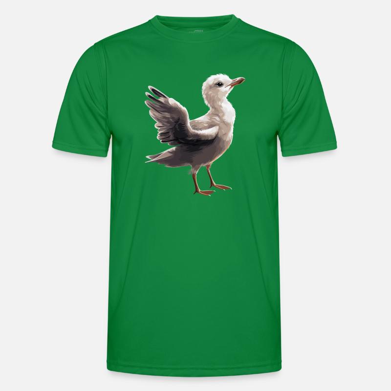 Baby Möwe Seevogel Männer Funktions-T-Shirt