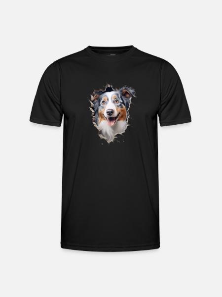 Australian Shepherd Owner - Perfect Aussie - Men's Functional T-Shirt - black