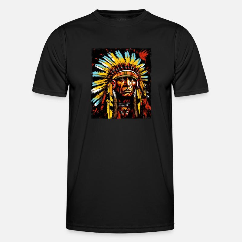 Chef indien apache T-shirt sport Homme