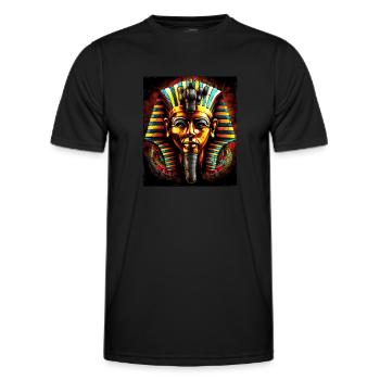 Pharao Antik Symbol - Männer Funktions-T-Shirt - Schwarz - Vorne - AI Model Male 178 dark (178cm)
