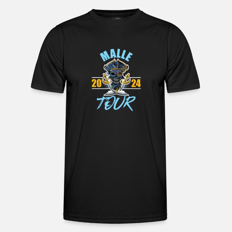 Malle 2024 Skeleton - Men's Functional T-Shirt - black