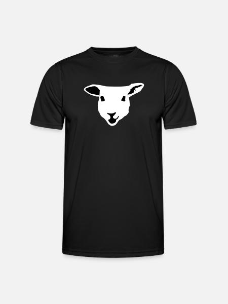 sheep, lamb - Men's Functional T-Shirt - black