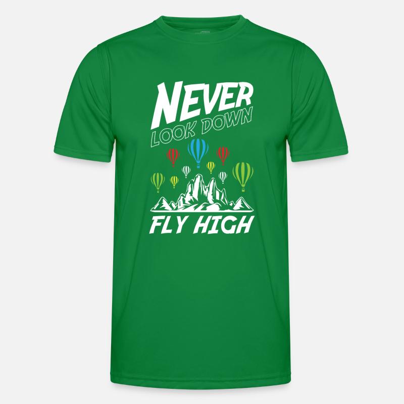 Ne jamais regarder vers le bas Voler haut T-shirt sport Homme