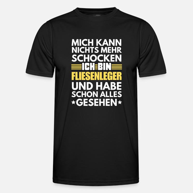 Non-shockable tiler - Men's Functional T-Shirt - black