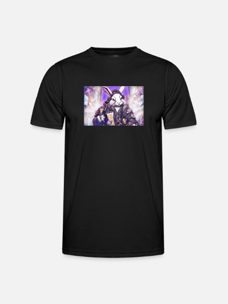 CPunk Rabbit - Men's Functional T-Shirt - black
