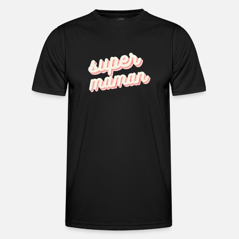 super mutter - Männer Funktions-T-Shirt - Schwarz