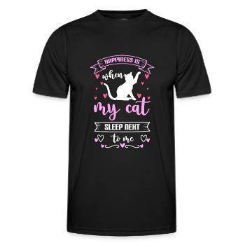 Happy Motivation Holiday Life Energy - Men's Functional T-Shirt - black - Front - AI Model Male 178 dark (178cm)
