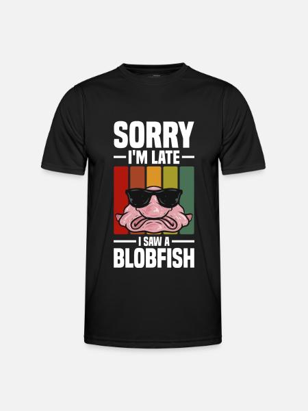 Blobfisch - Männer Funktions-T-Shirt - Schwarz